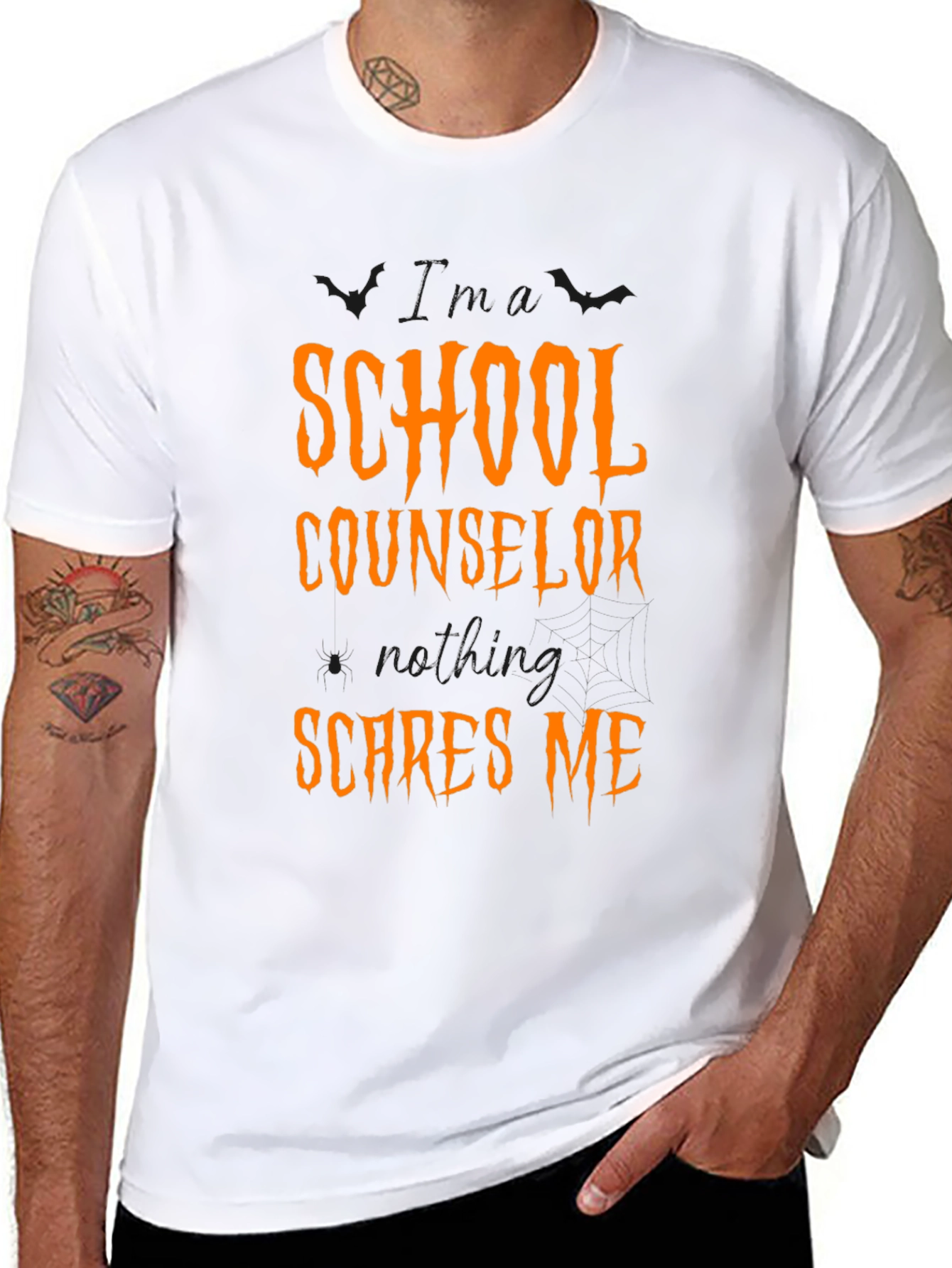 School Counselor Scares Me Halloween T-Shirt