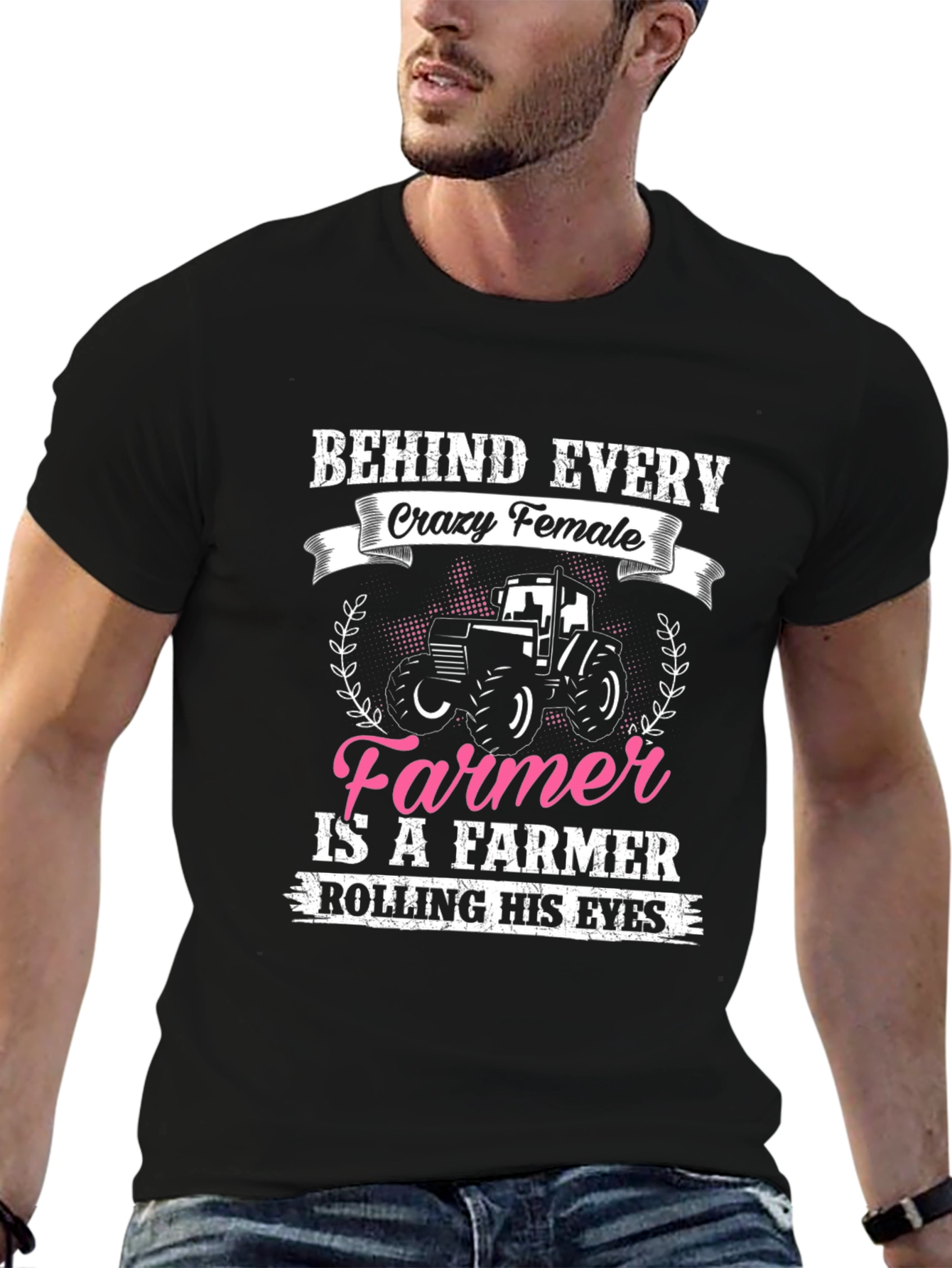 Crazy Female Farmer Graphic T-Shirt