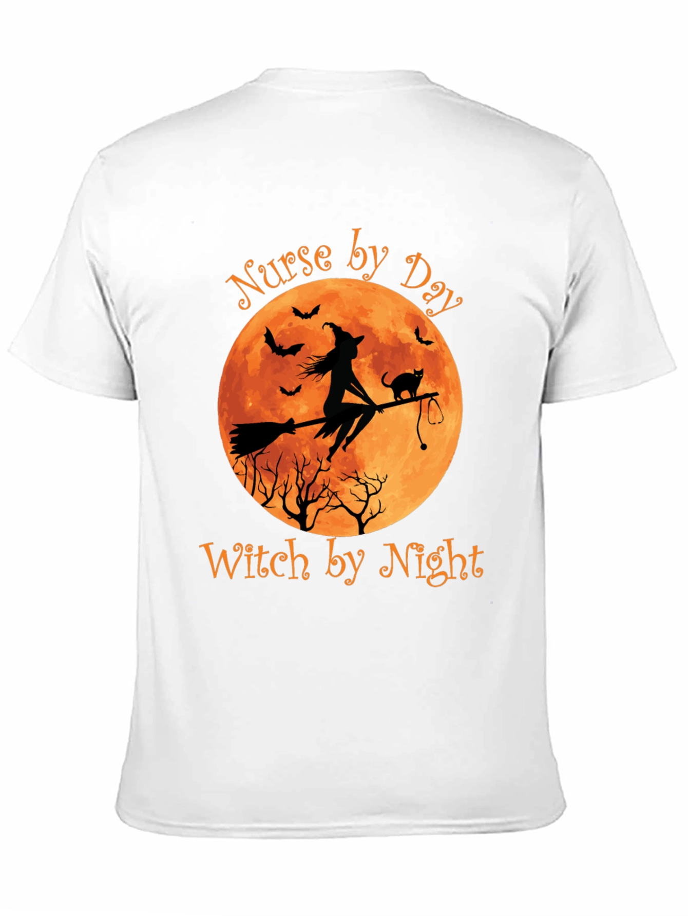 Nurse Witch Halloween Graphic T-Shirt