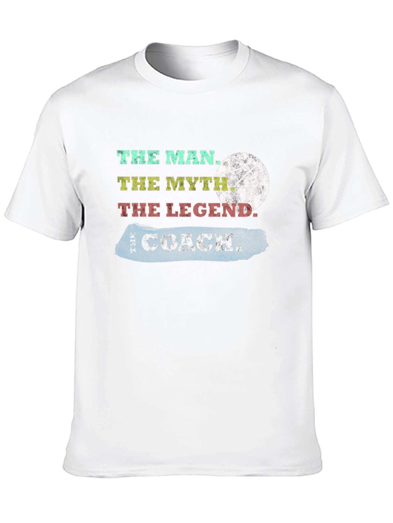 The Coach T-Shirt: Man Myth Legend Basketball Tee