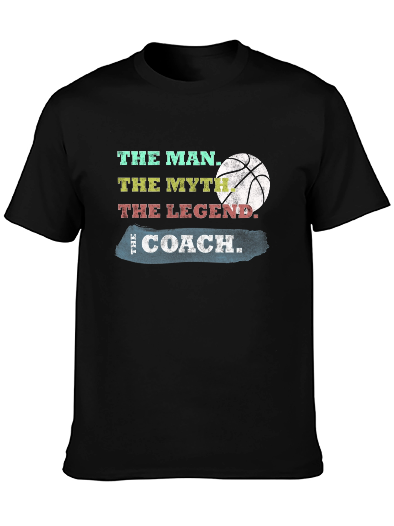 The Coach T-Shirt: Man Myth Legend Basketball Tee