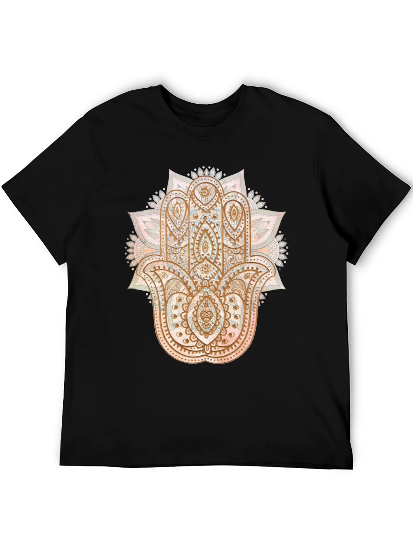 Hamsa Hand Graphic Tee - Boho Style