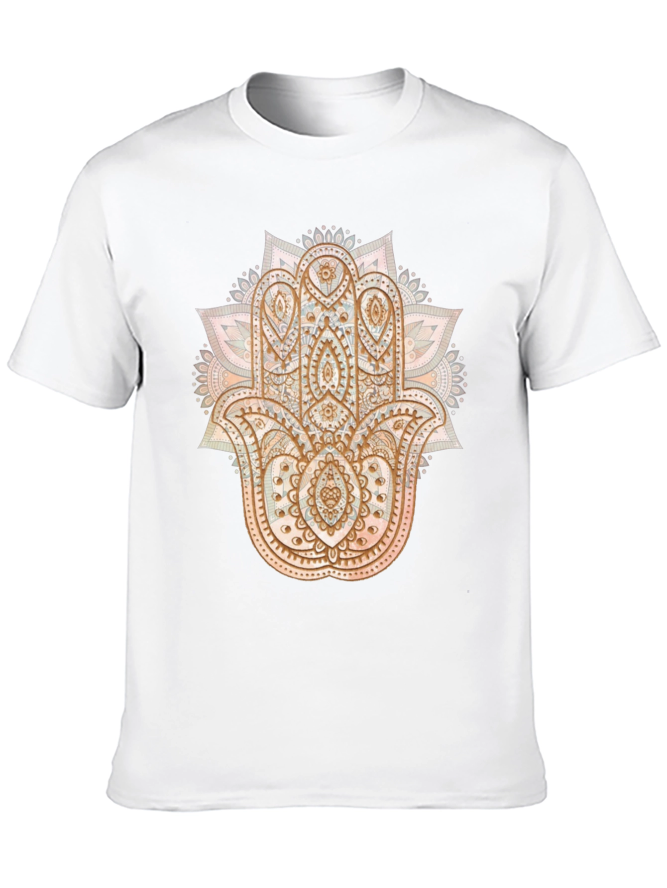 Hamsa Hand Graphic Tee - Boho Style