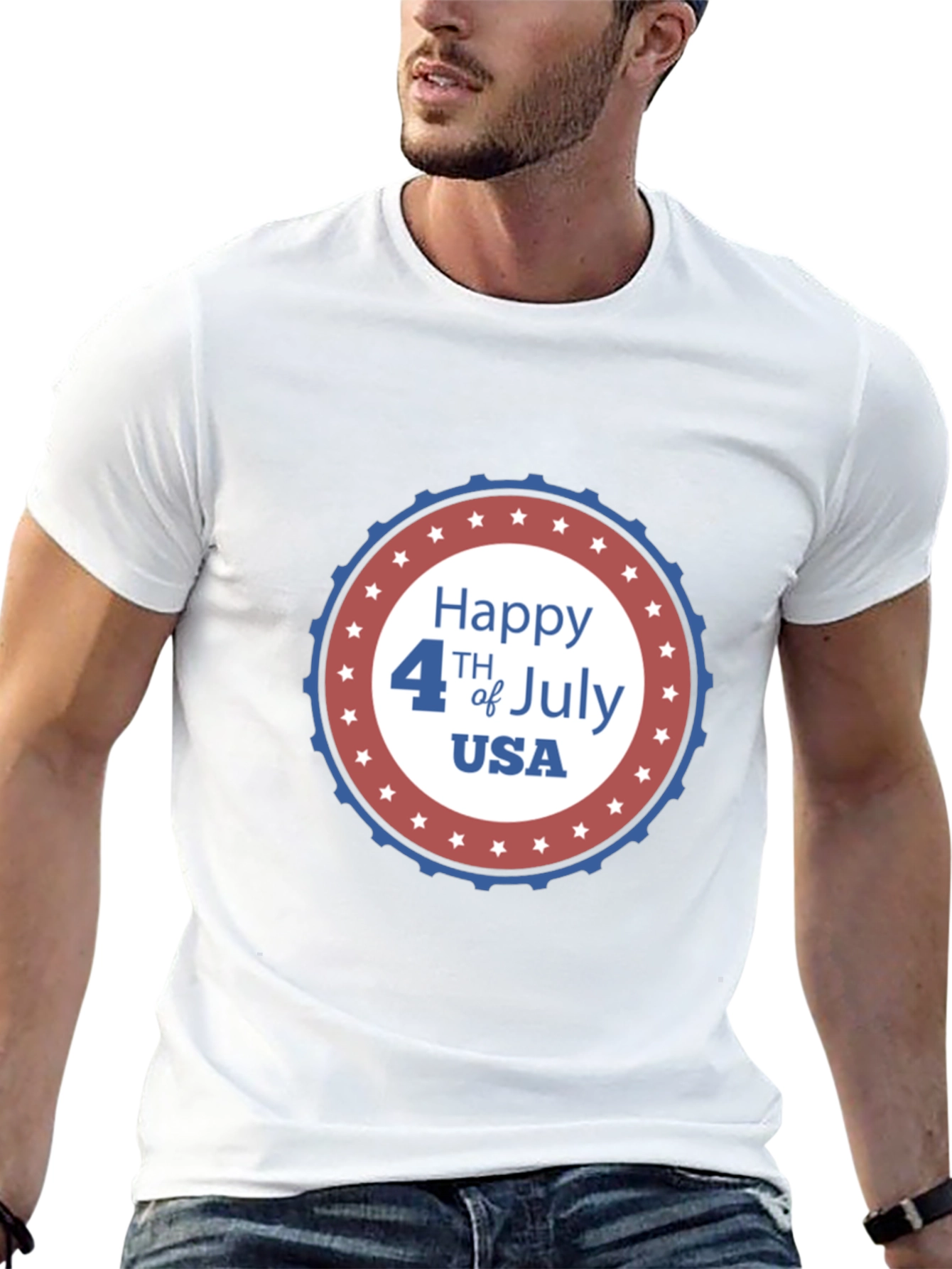 Happy 4th of July USA Graphic T-Shirt