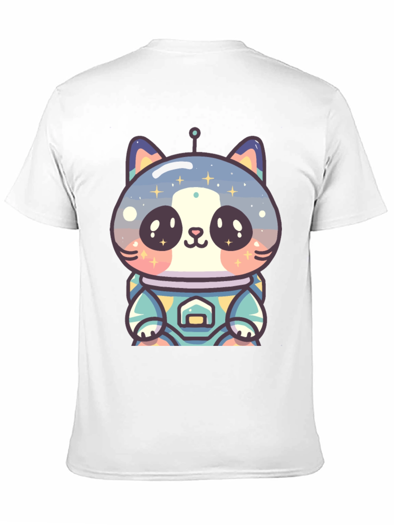 Astronaut Cat T-Shirt - Black Unique Design