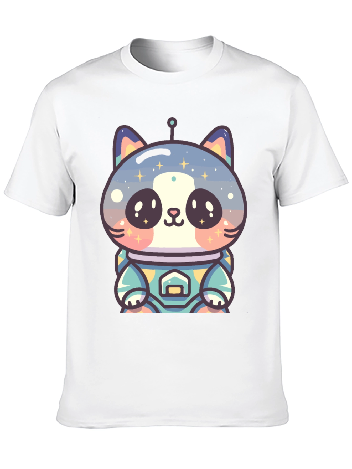 Astronaut Cat T-Shirt - Black Unique Design