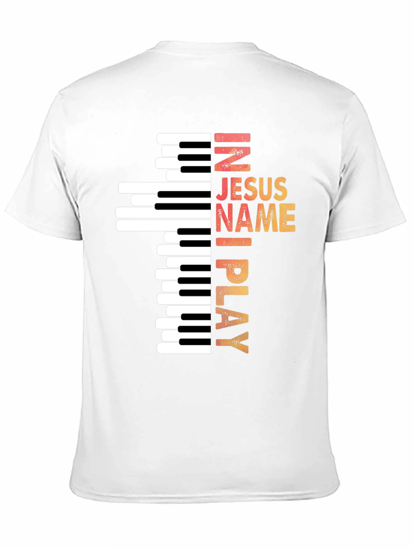 In Jesus Name I Play Piano T-Shirt