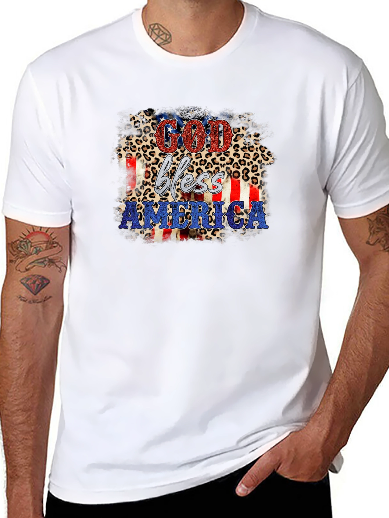 God Bless America Patriotic Tee