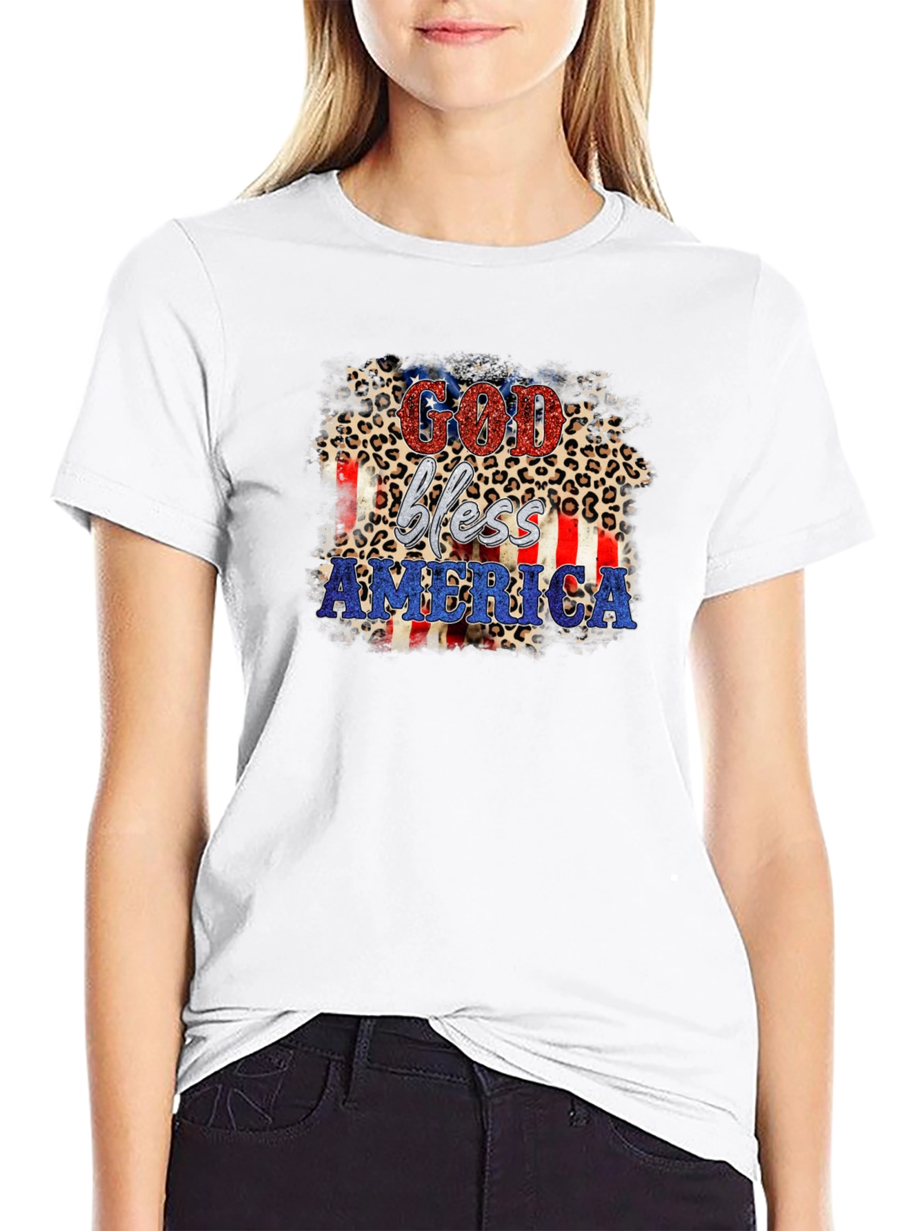 God Bless America Patriotic Tee
