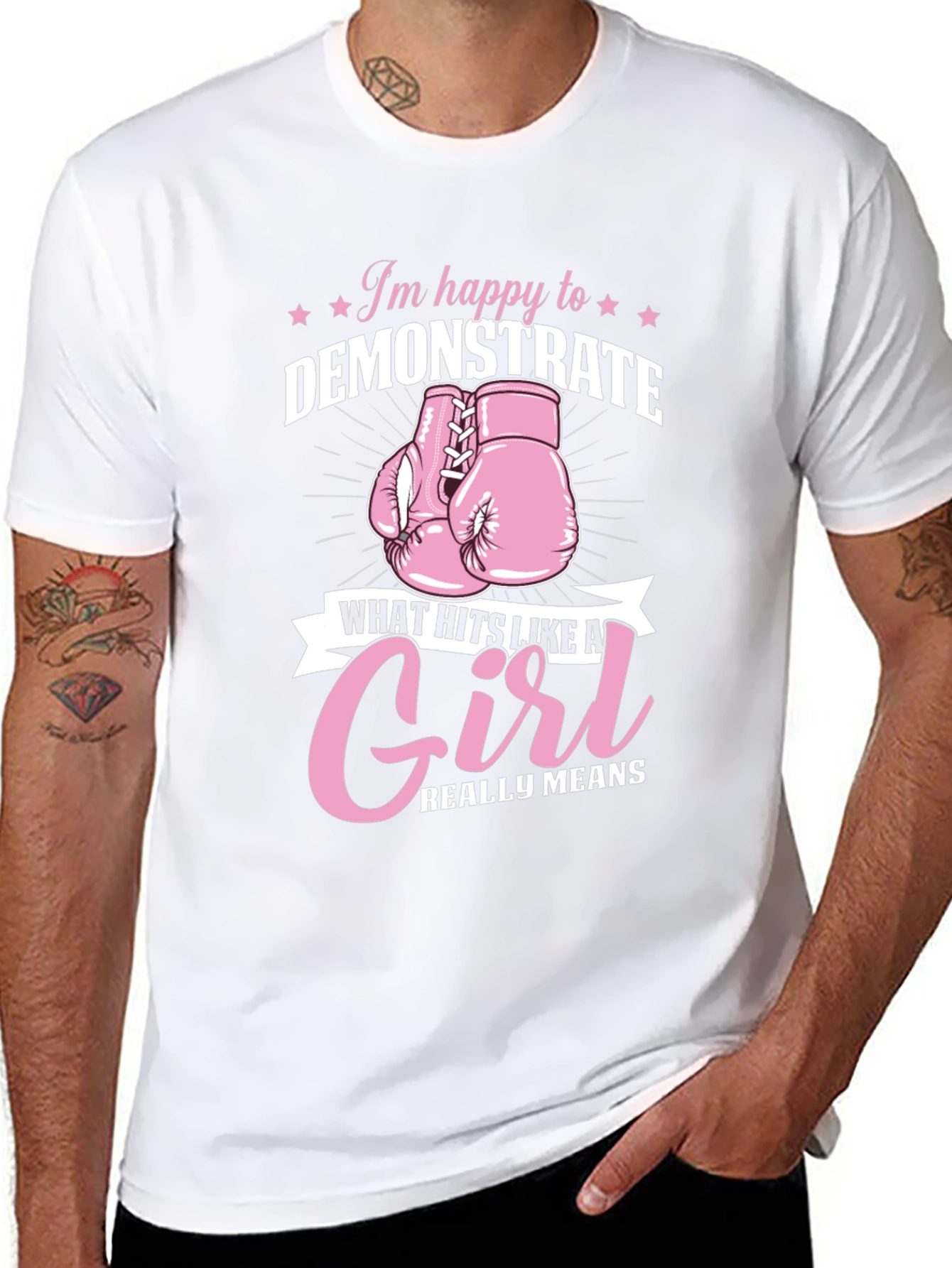 Im Happy to Demonstrate Girl Power T-Shirt