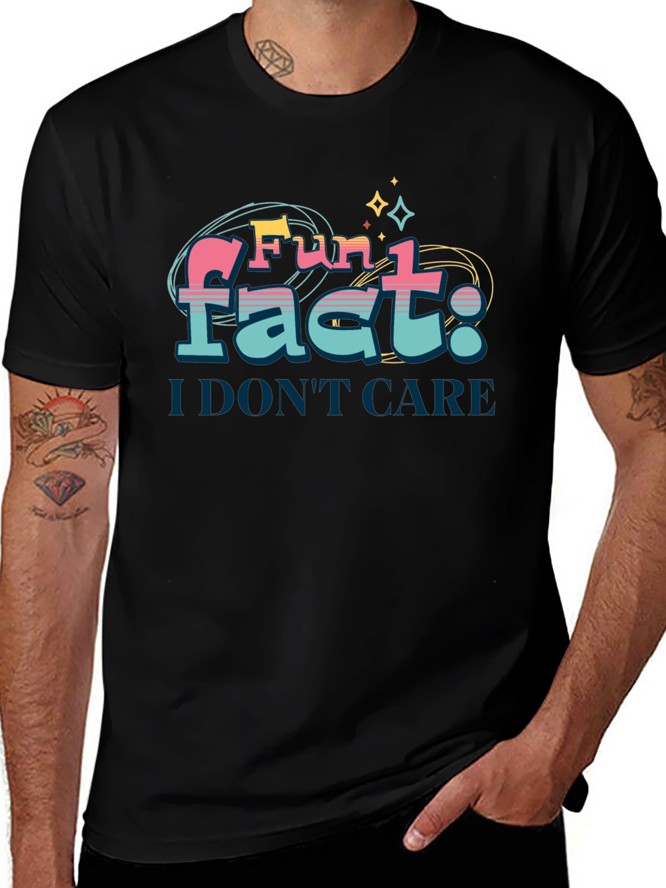 Fun Fact: I Dont Care T-Shirt - Novelty Tee