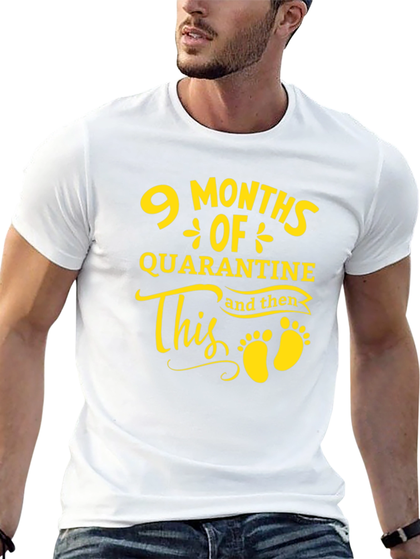 9 Months Quarantine Baby Announcement T-Shirt