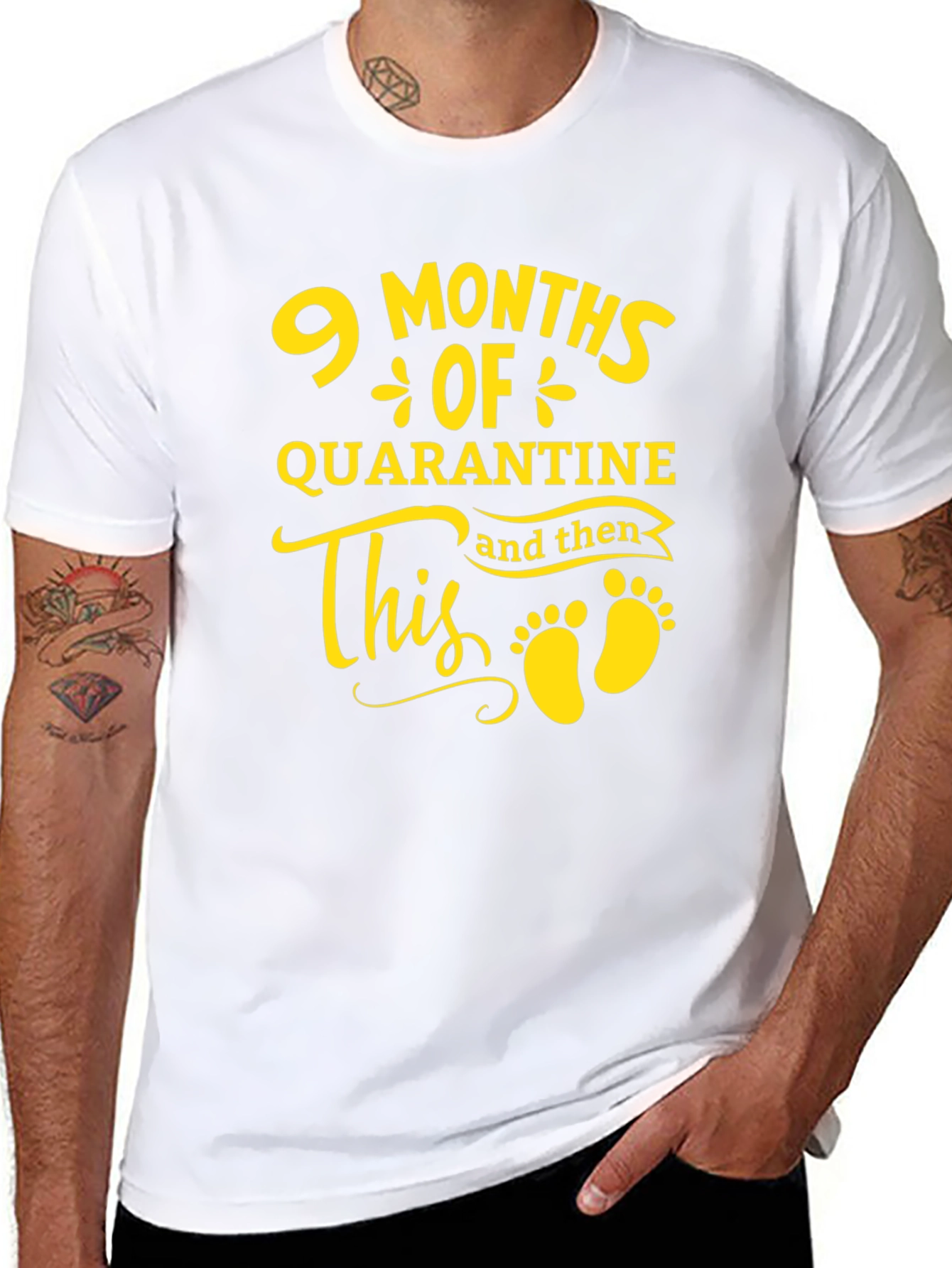 9 Months Quarantine Baby Announcement T-Shirt