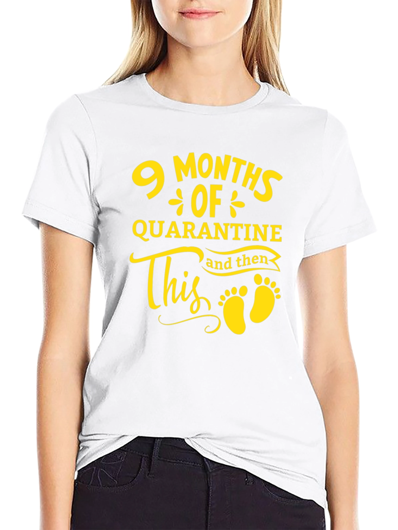 9 Months Quarantine Baby Announcement T-Shirt