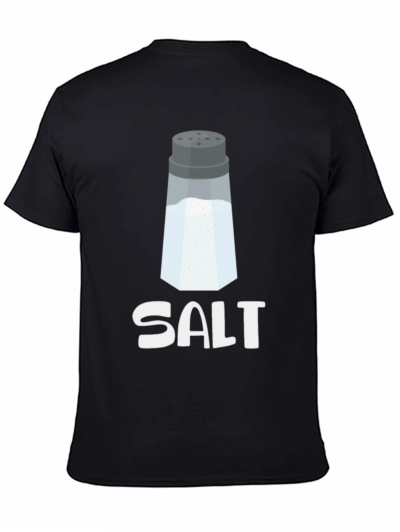 Novelty Salt Shaker Graphic Tee - Black