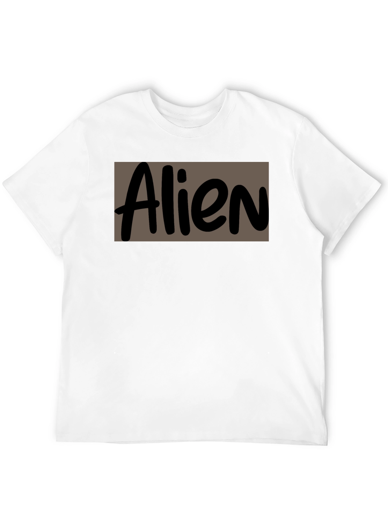 Alien Graphic Print Black Crew Neck T-Shirt