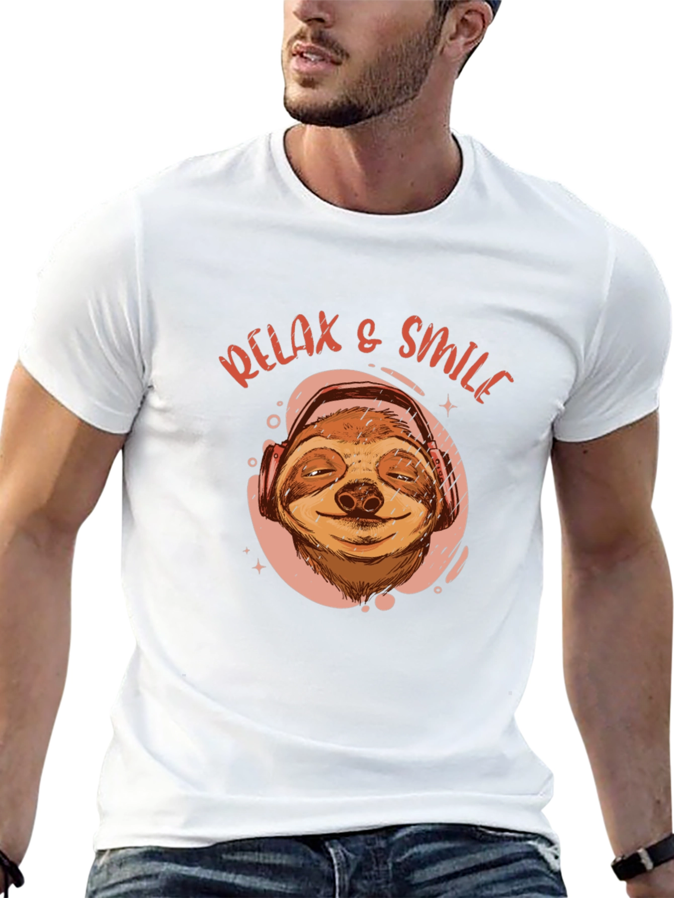 Relax & Smile Sloth T-Shirt - Cool Comfort
