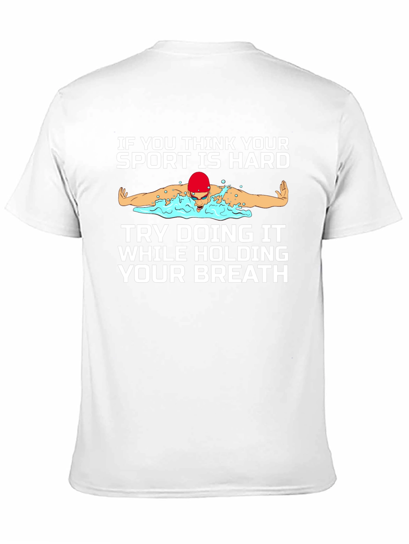 Funny Swimmer Graphic T-Shirt