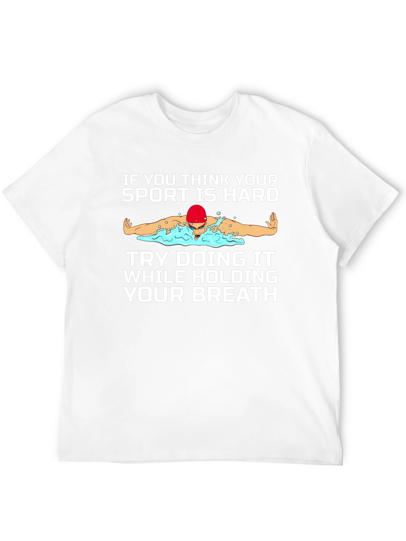 Funny Swimmer Graphic T-Shirt