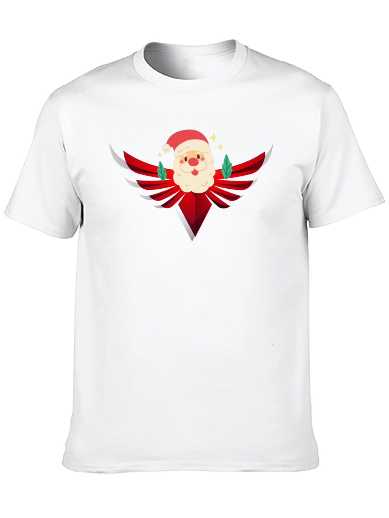 Festive Santa Graphic Tee - Holiday Style