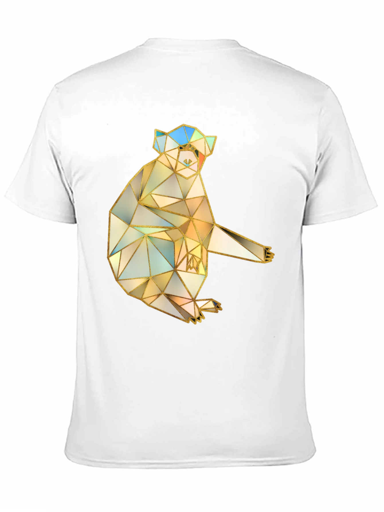 Geometric Koala Graphic Tee - Black