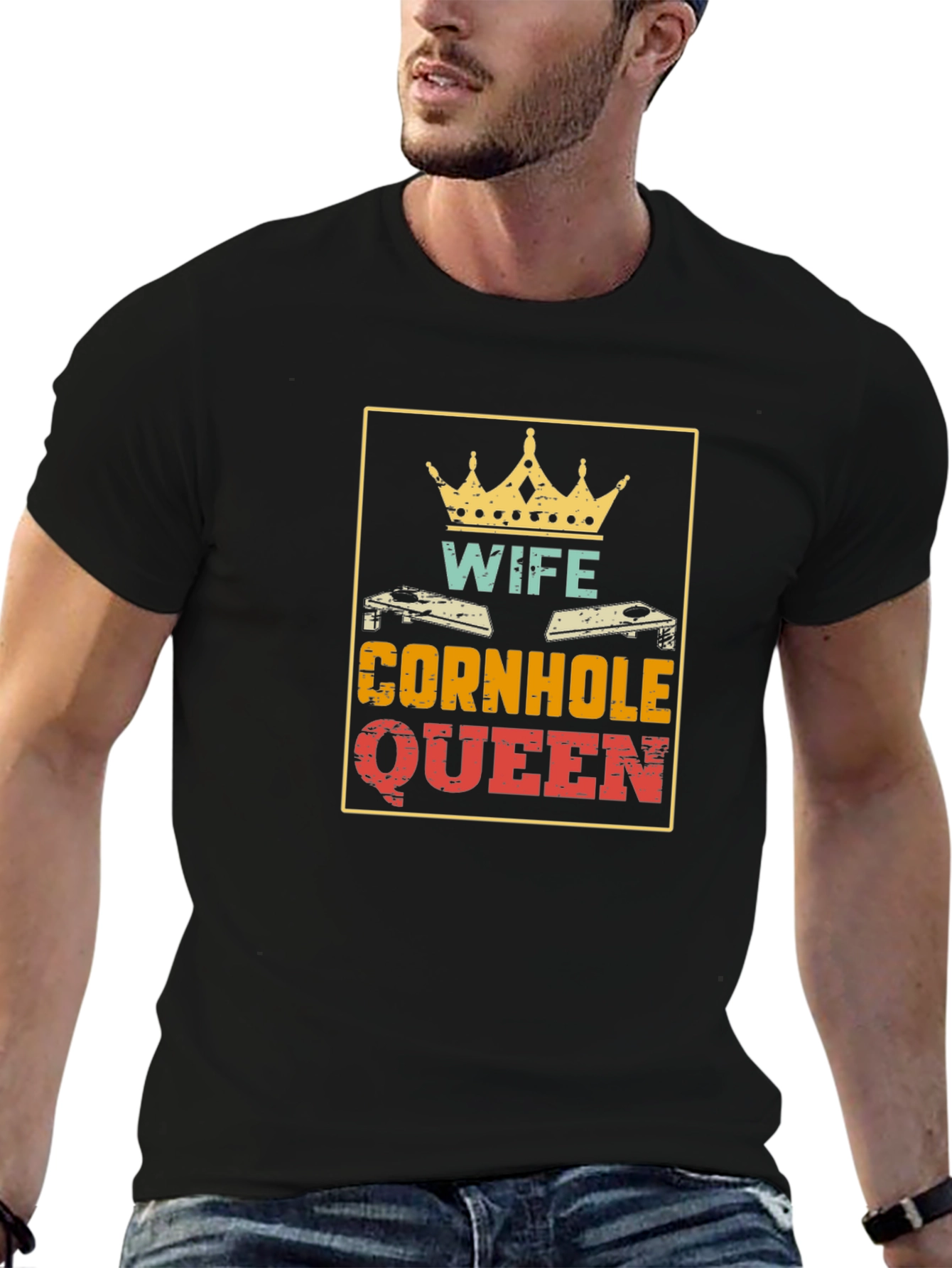 Wife Cornhole Queen Graphic Tee