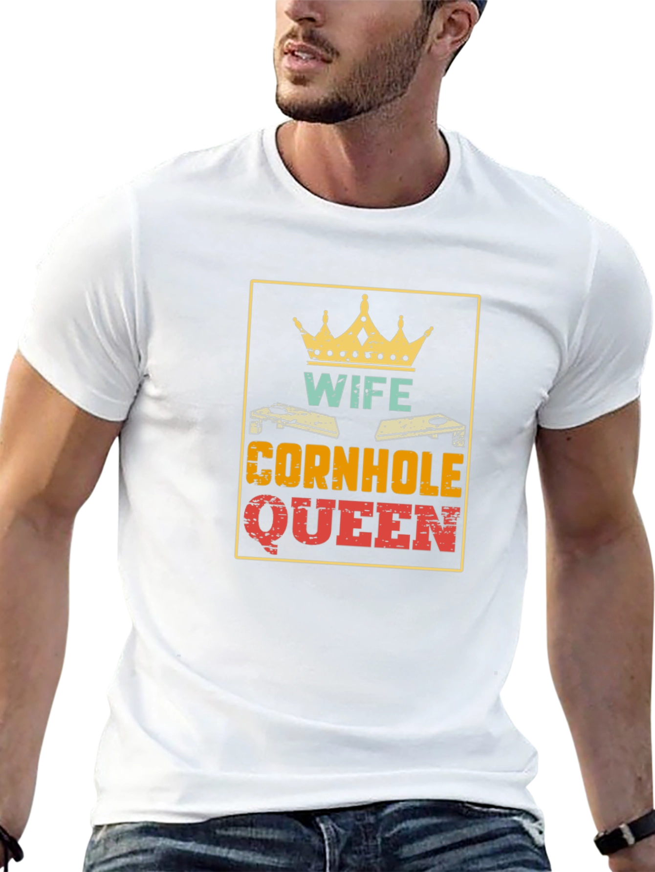 Wife Cornhole Queen Graphic Tee