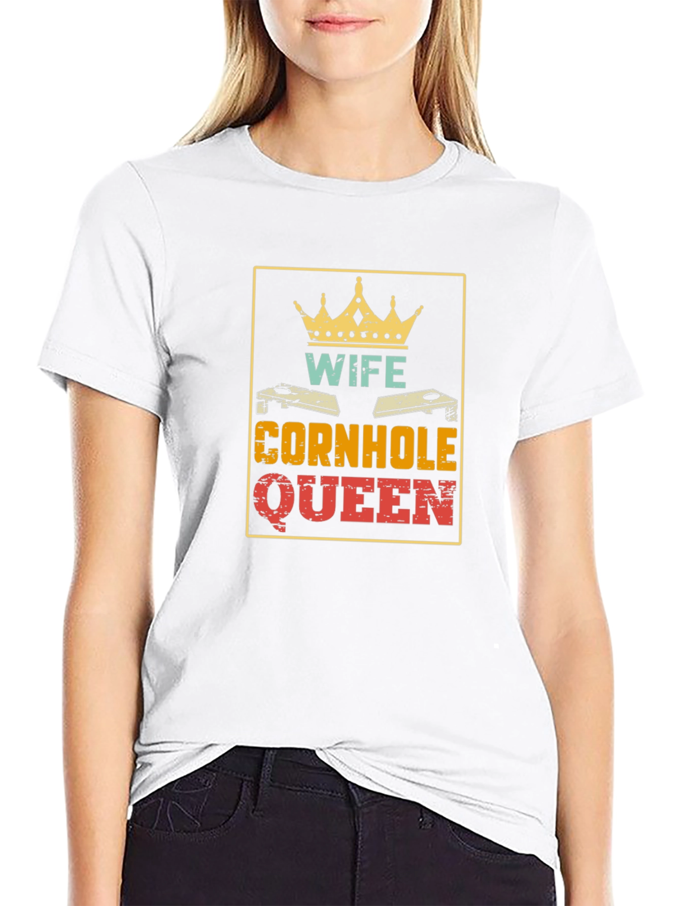 Wife Cornhole Queen Graphic Tee