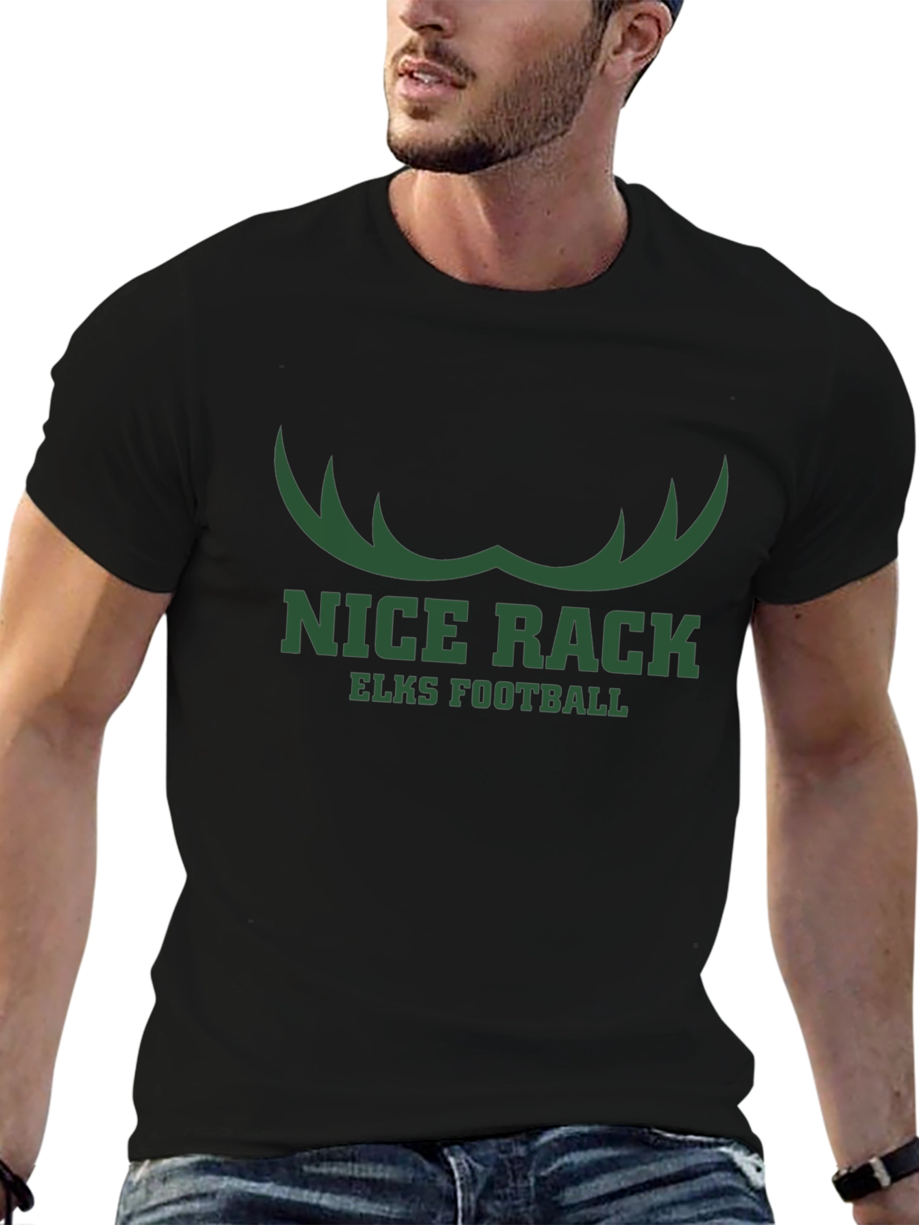 Nice Rack Elks Football T-Shirt