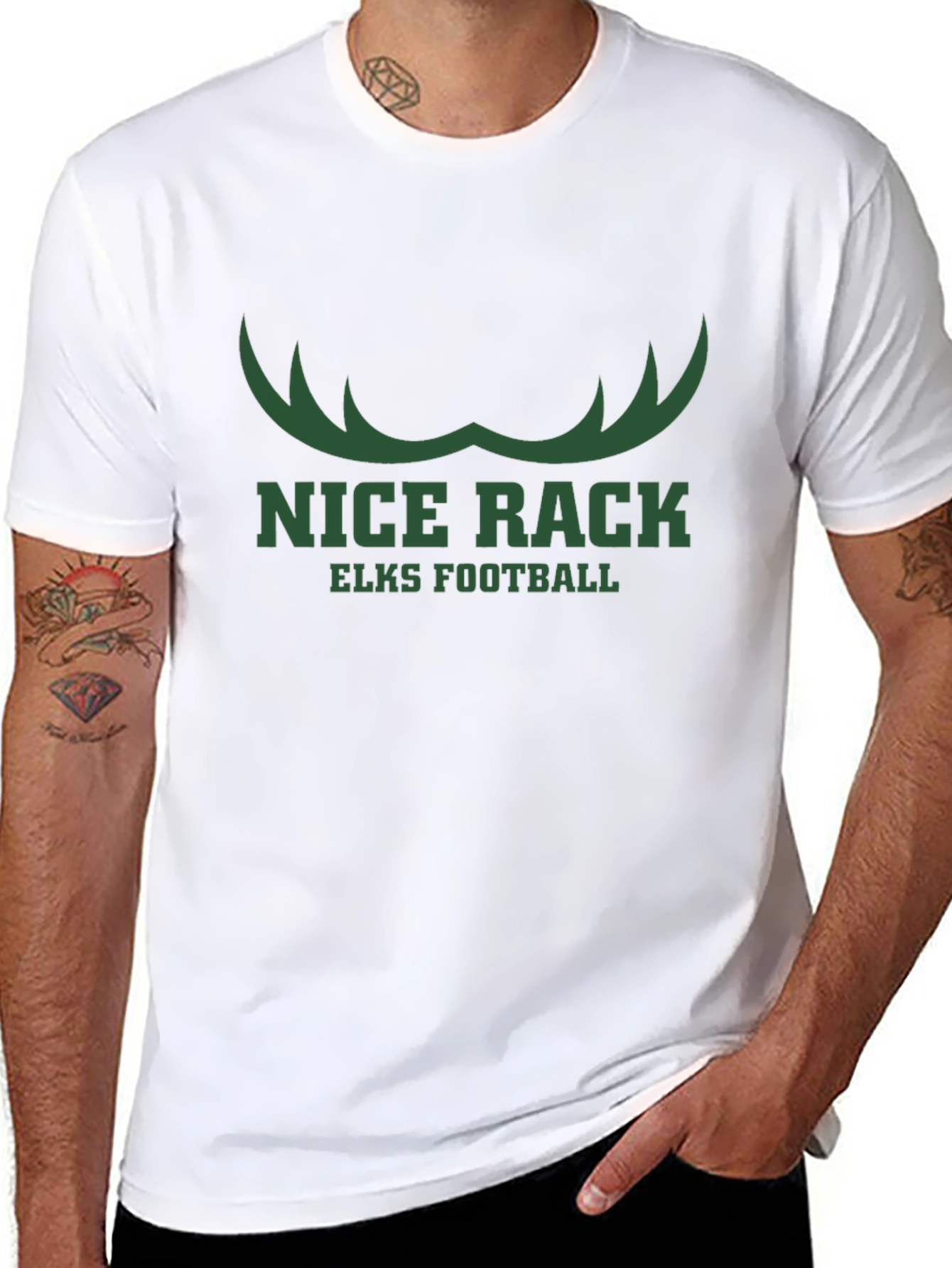 Nice Rack Elks Football T-Shirt