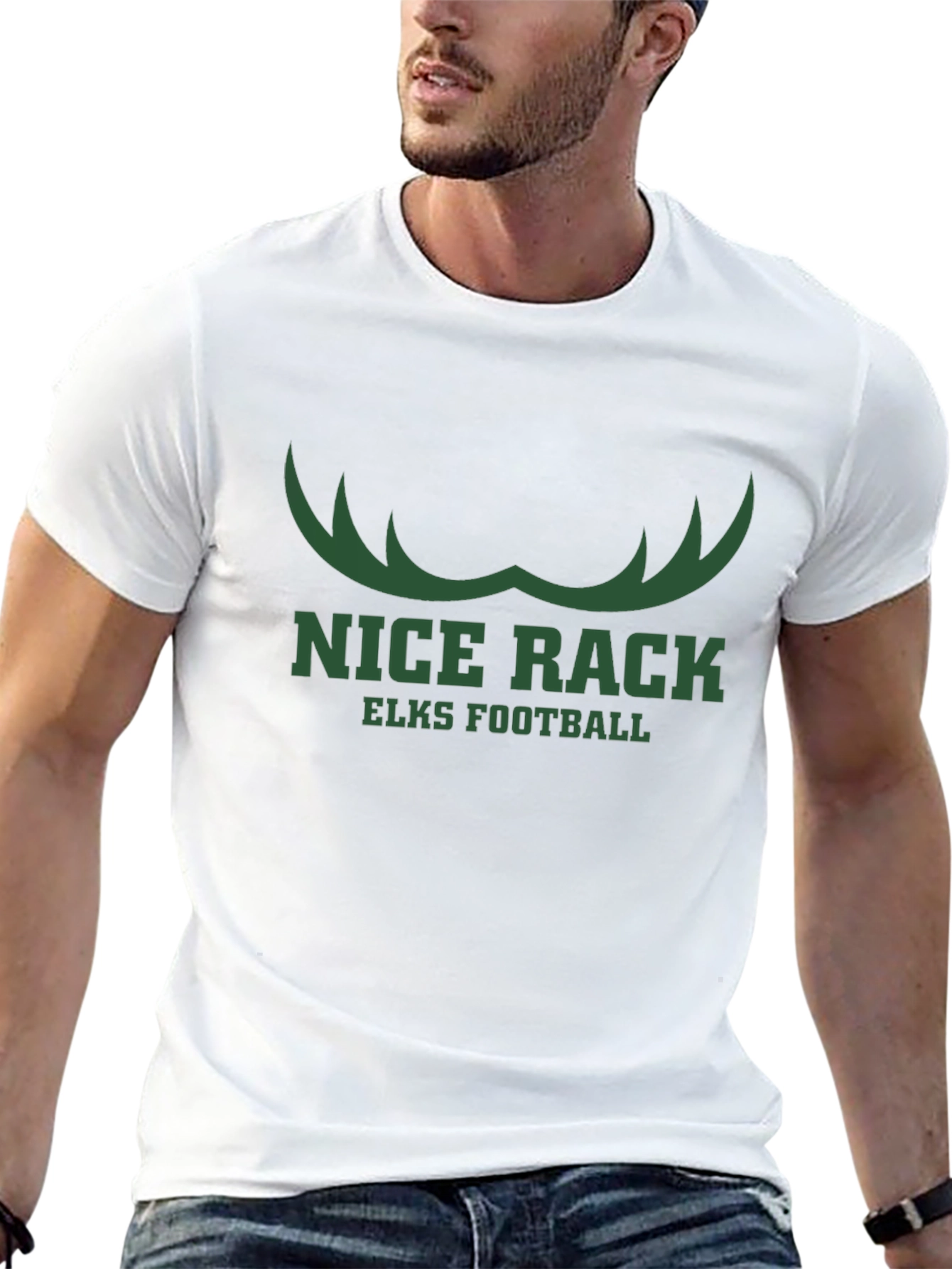 Nice Rack Elks Football T-Shirt