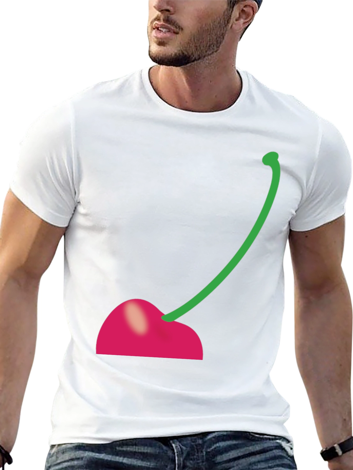 Cherry Graphic Black T-Shirt