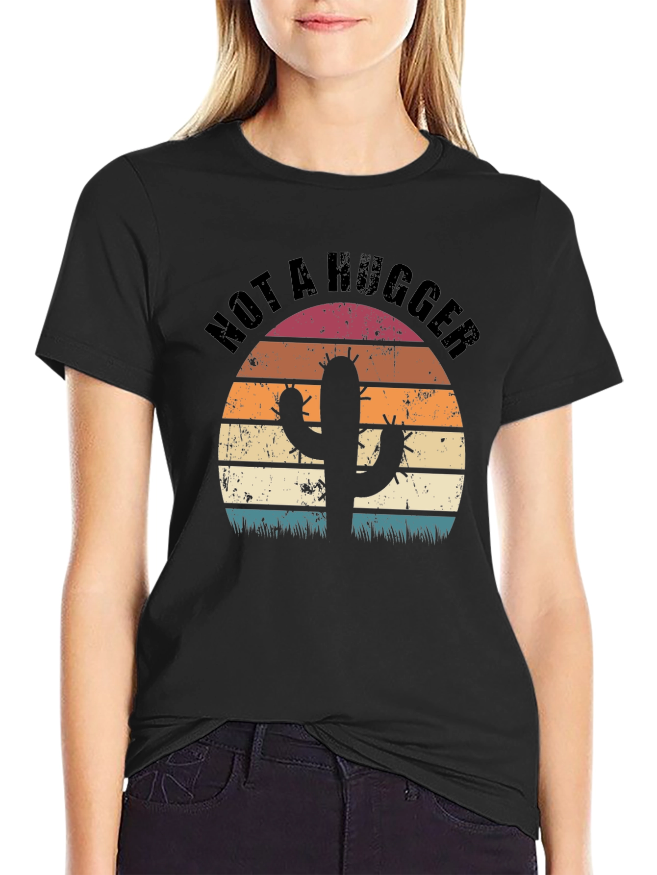 Not a Hugger Cactus Graphic Tee