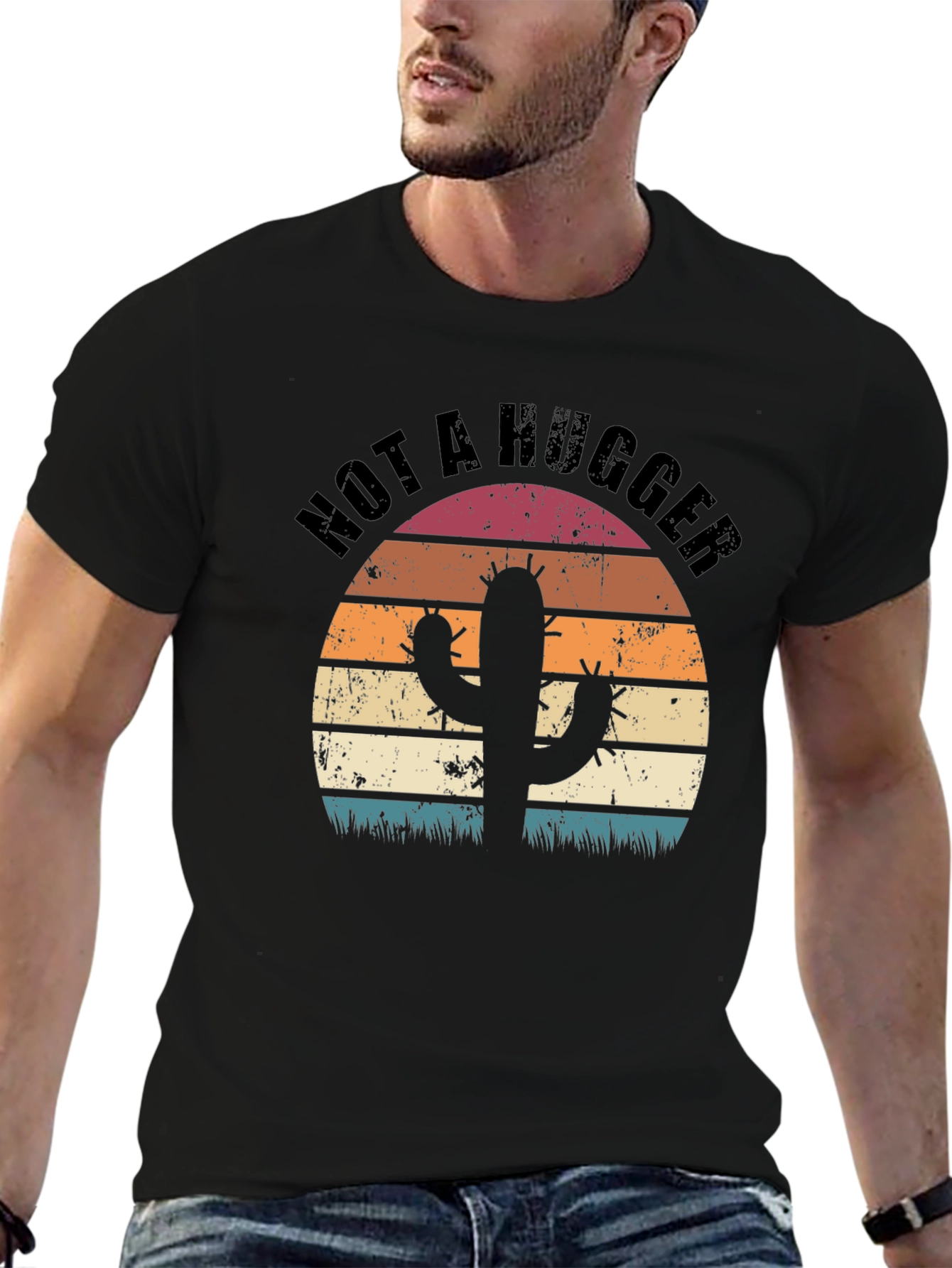 Not a Hugger Cactus Graphic Tee