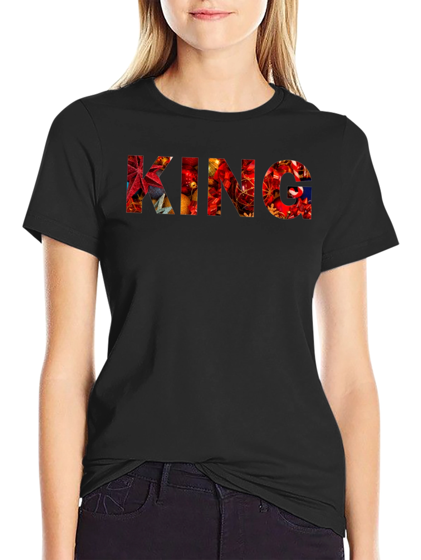 King Christmas Ornament Fill T-Shirt
