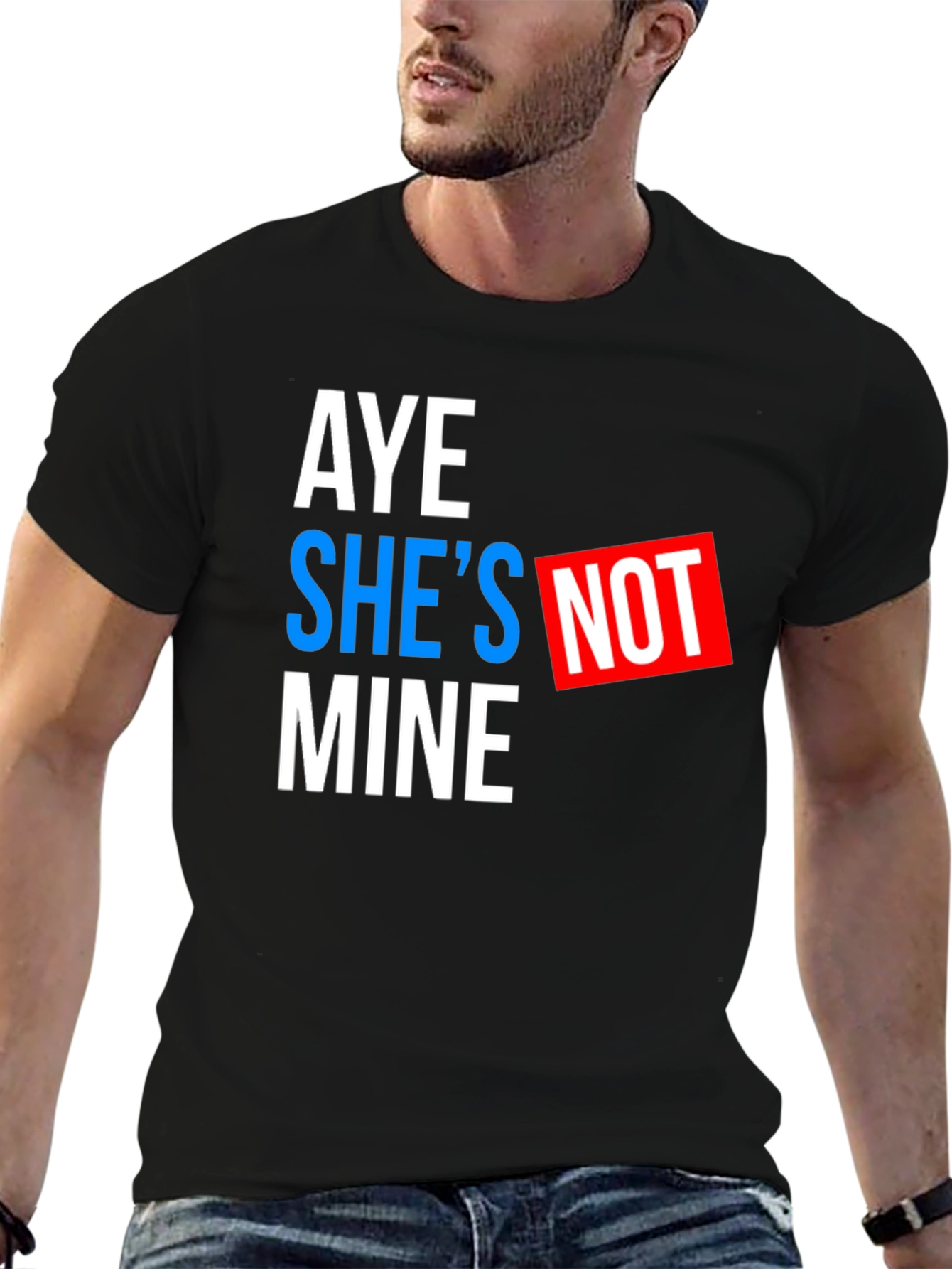 Aye Shes Not Mine Graphic Tee - Black