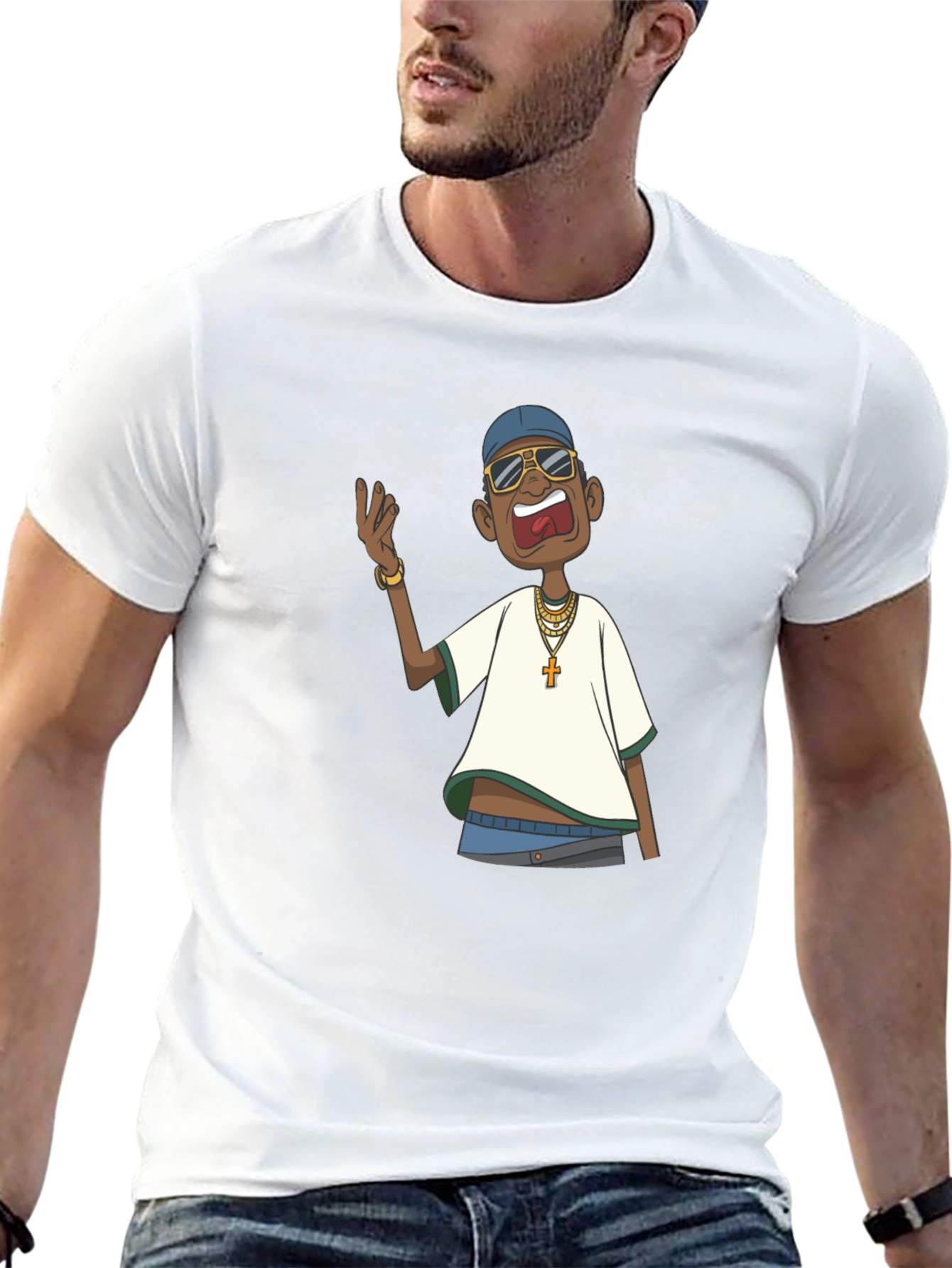 Cartoon Character Graphic T-Shirt