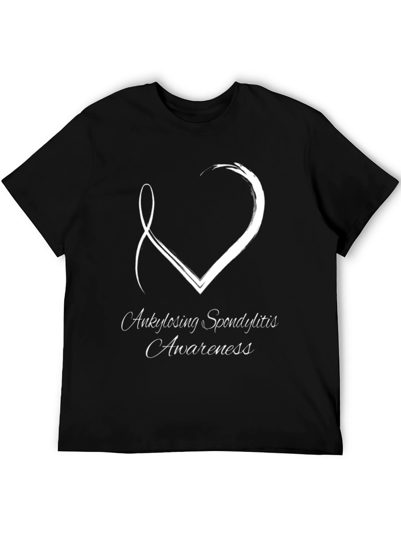 Ankylosing Spondylitis Awareness T-Shirt Black