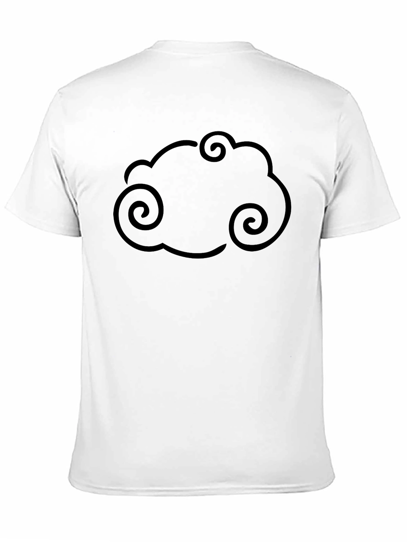 Cloud Swirl Graphic Tee - Black