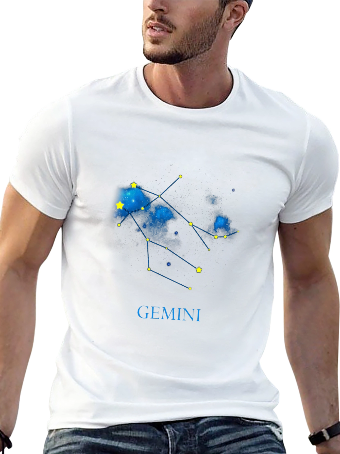 Gemini Zodiac T-Shirt - Celestial Star Sign Tee