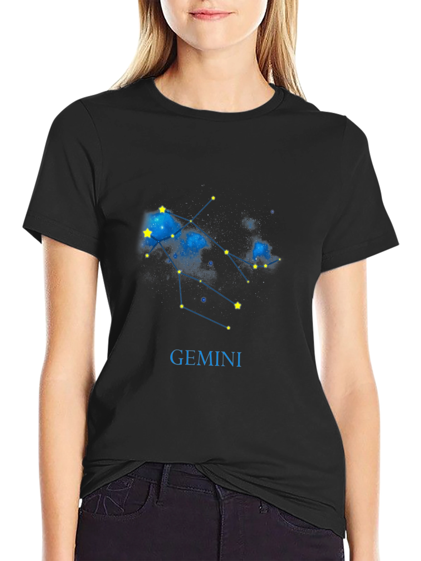 Gemini Zodiac T-Shirt - Celestial Star Sign Tee