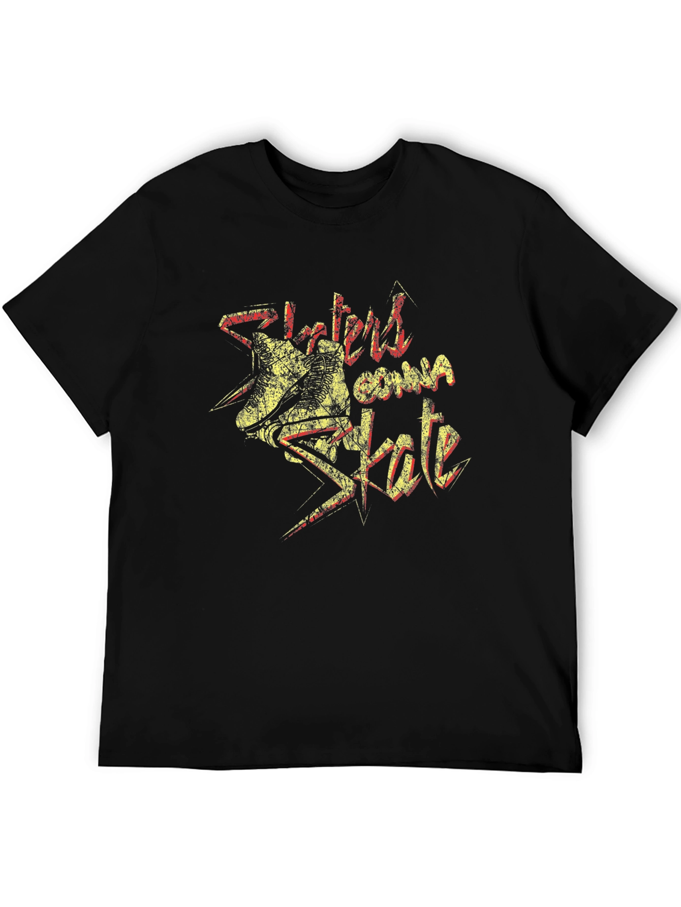 Skaters Gonna Skate Graphic Tee - Black
