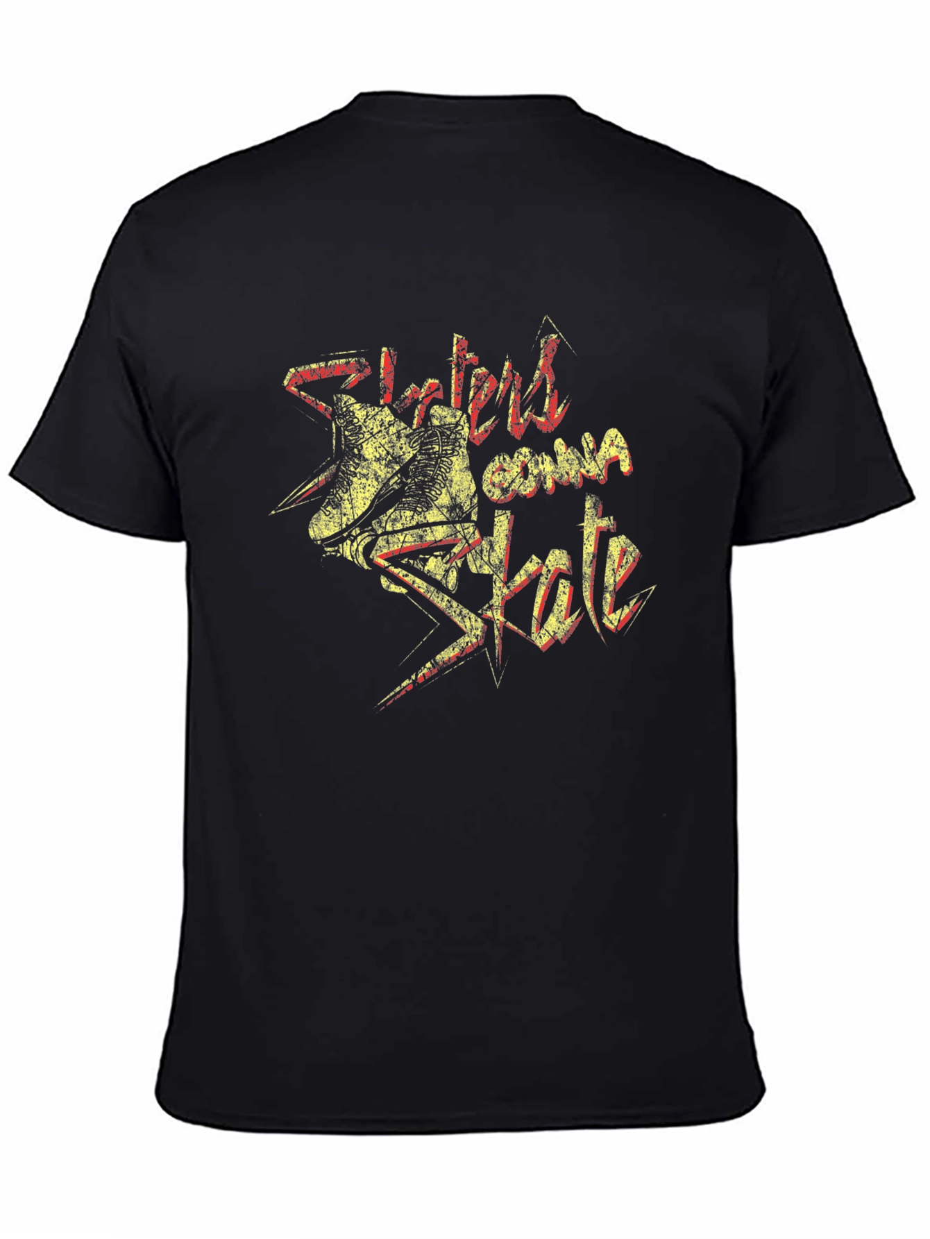 Skaters Gonna Skate Graphic Tee - Black