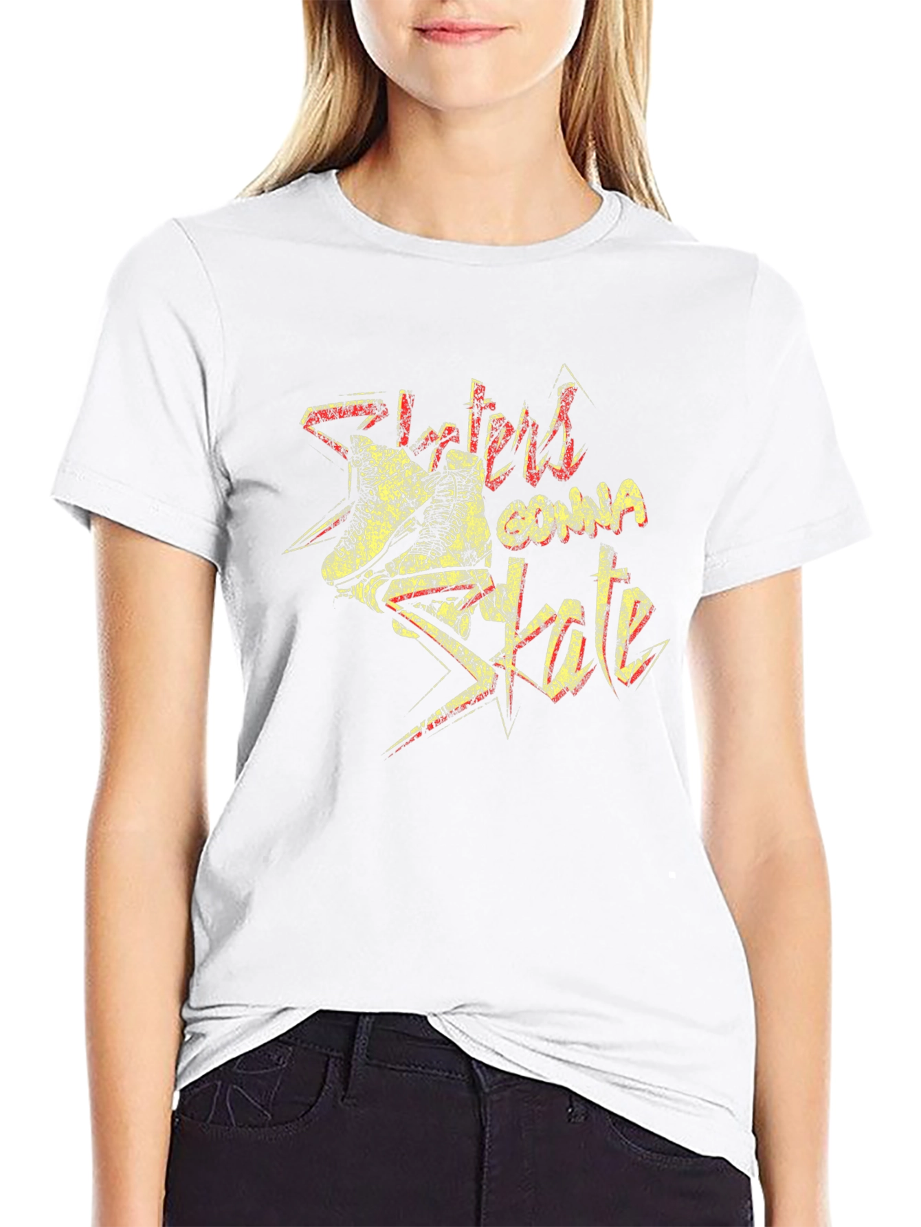 Skaters Gonna Skate Graphic Tee - Black