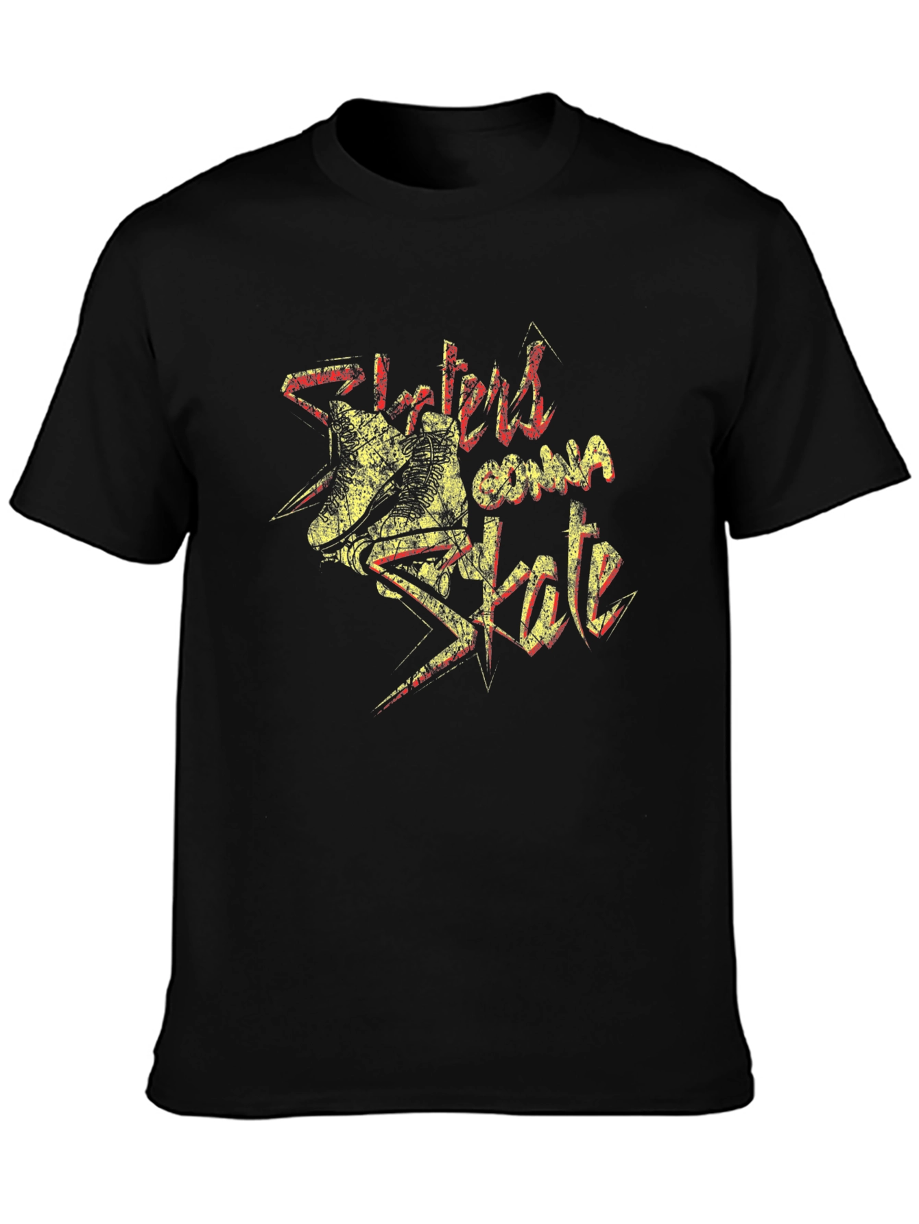 Skaters Gonna Skate Graphic Tee - Black