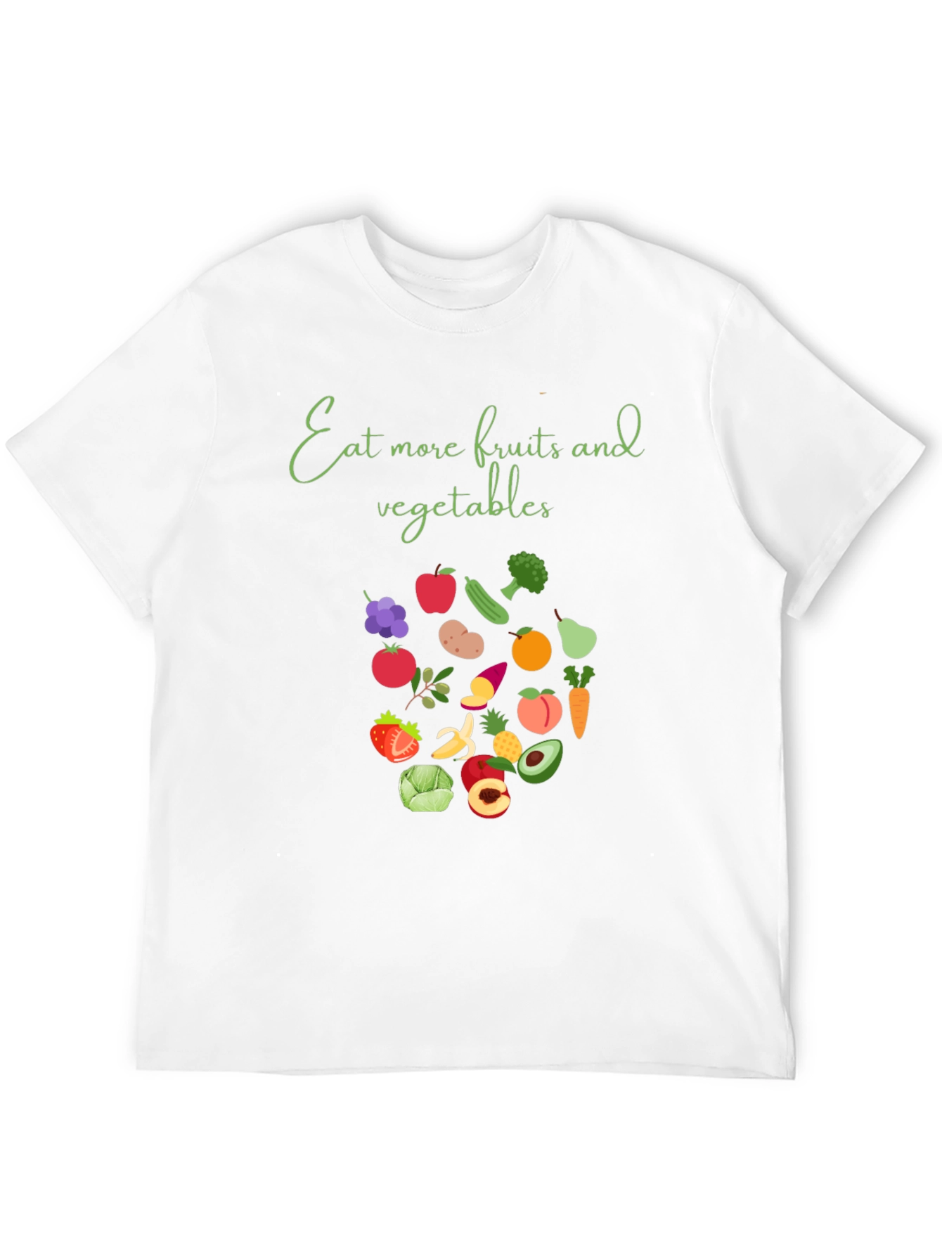 Eat More Fruits & Vegetables Graphic T-Shirt