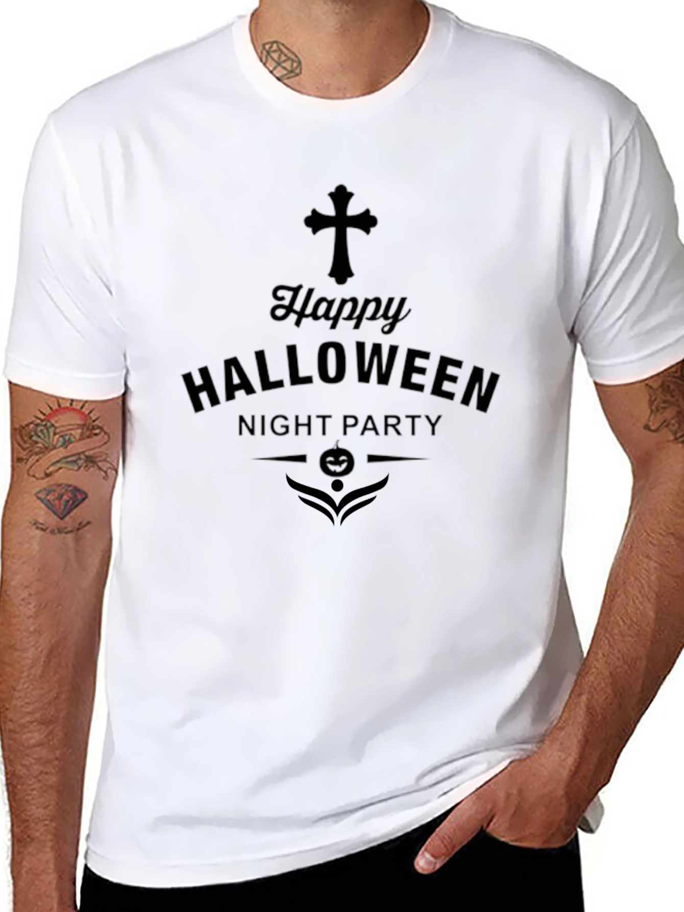 Happy Halloween Night Party T-Shirt Black