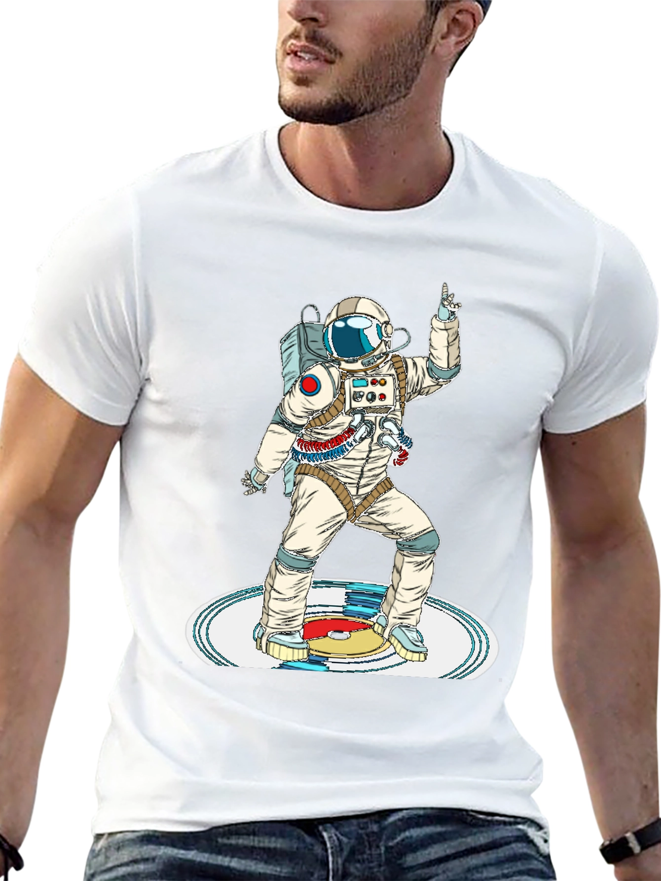 Astronaut DJ Graphic Tee