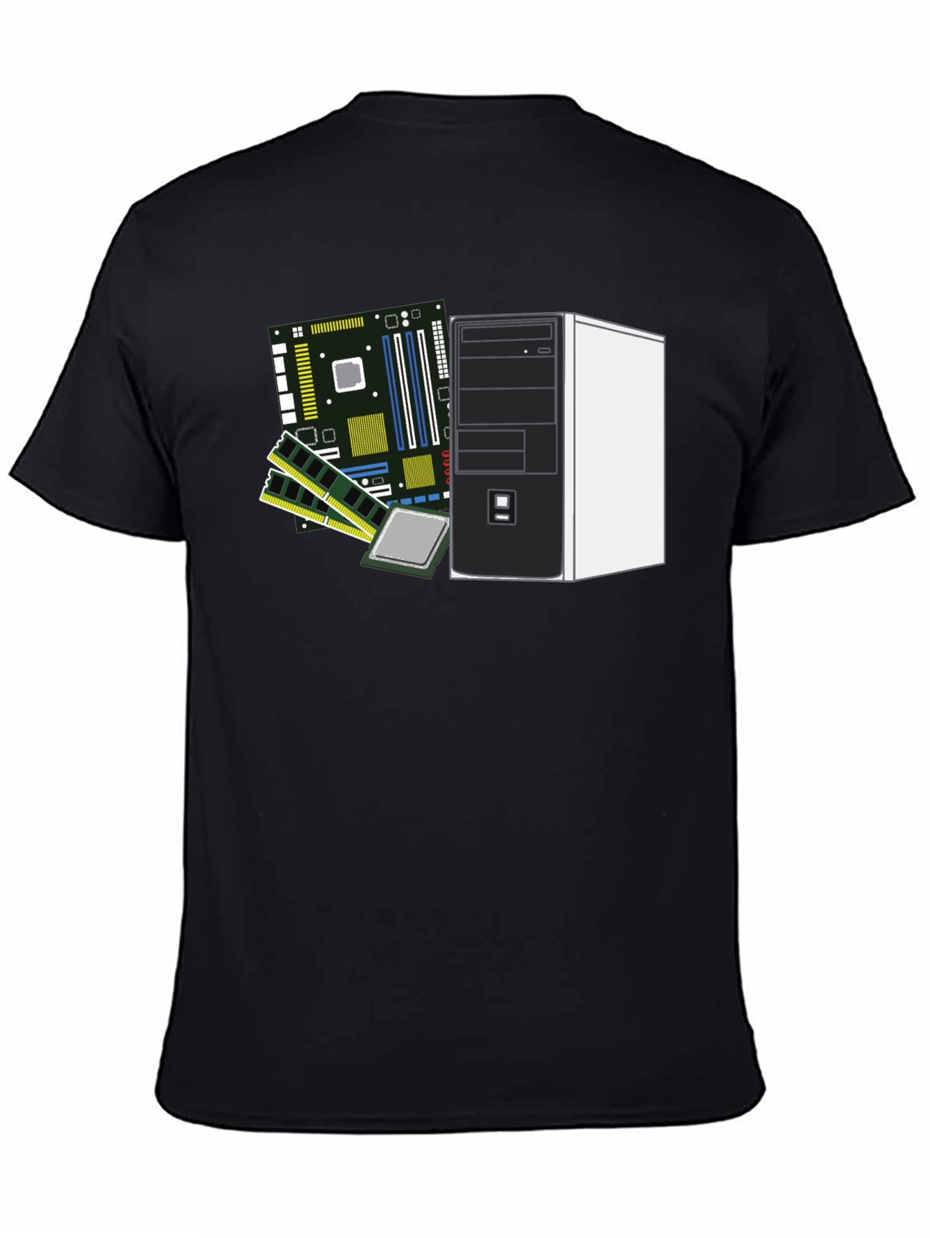 Tech Enthusiast T-Shirt: Computer Hardware Design