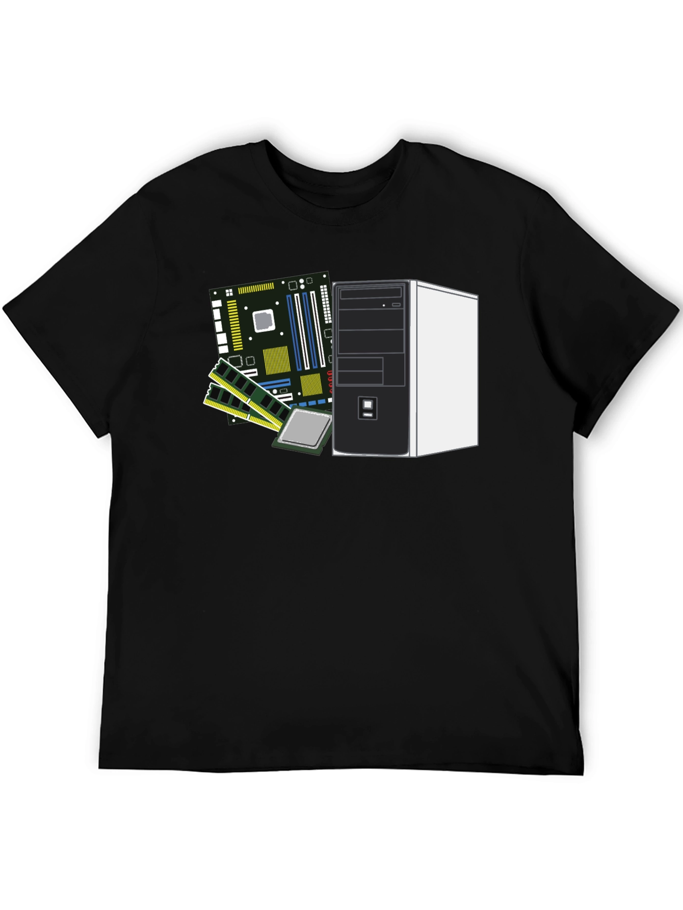 Tech Enthusiast T-Shirt: Computer Hardware Design